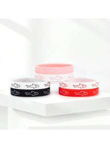 1 set brazalete con detalle de tiburón para hombre, para regalo de joyería y fiesta