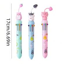 1pc Creative Cute Pendant Colorful Ballpoint Pen Graffiti Pen Student Gift Prize Stationery