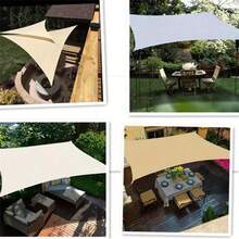 قطعة واحدة من مظلة شمسية مستطيلة مقاومة للماء والأشعة فوق البنفسجية، مناسبة للتخييم والحديقة والمسبح وحدائق الملاهي، مصنوعة من قماش أكسفورد مقاوم للماء 210D رقيق - متعدد الألوان - مشاهدة 4