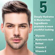 男士面部紧致精华霜，男士面部保湿霜。专注于抗衰老、保湿、紧致和修复男士肌肤，缓解剃须后不适，舒缓修复。