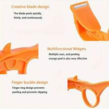 2pcs Assorted Color Fruit & Vegetable Peeler, Multi-Functional Peeler, Potato Peeler, Orange Peeler, Apple Peeler, Melon Peeler, Reusable Pear Peeler, Carrot Peeler, Kitchen Tools