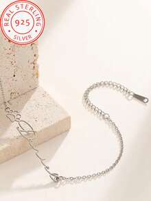 One Piece Customized Name Animal Paw Print Charm Bracelet, Elegant And Simple Design, Suitable For Daily Wear Or Gift Giving - Multicolor - View 3