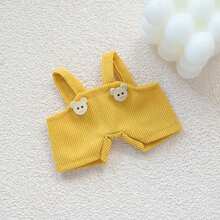 Labu 工作服套装（适用于 第 1/2 代）- 17 厘米牛仔背带套装，带乙烯基表面，适合布盒人偶和钥匙扣的可爱娃娃衣服，可调节肩带，是生日、节日、圣诞节礼物、圣诞节装饰的完美礼物 - 彩色 - 查看 13