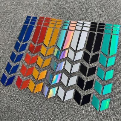 AD 1pc Motorcycle Sticker, Reflective Stripe Decals, Arrows Design, Waterproof Material