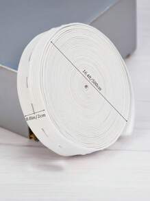 1 Rolle 2cm/0.78in * 500cm/196in Knopflochgummi-Band, gewebtes Knopflochgummi-Band, Stretchband, Abschlussband, DIY Nähzubehör für Kleidung