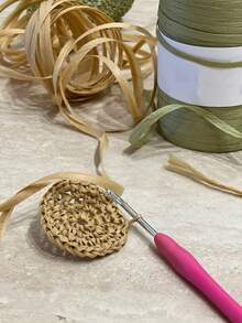 1pc Handmade Crochet Women Sun Hat, Foldable Casual Beach Visor, Fashionable Colorful Hollow Out Breathable Sunhat For Holiday, UV Protection - A - View 9