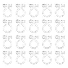 20 Stücke Harz transparent Clip-On Ohrringe Konverter Ohrringe Set Komponenten für DIY Nicht-Pierced Ohrringe