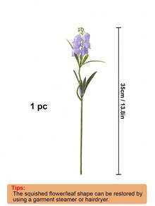 6/12 株人造铃兰、仿紫铃花、风铃兰花、丝绸花、婚礼花束、五月花、餐桌中心装饰、家庭花园、婚礼派对装饰 - 紫色 - 查看 2