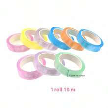 6 couleurs/seau Balle collante à tirer DIY, ruban de soulagement du stress coloré et transparent, plus il y a de soleil, mieux c'est. Pressez à tout moment. Convient pour les fêtes, les rassemblements, les activités parents-enfants, la rentrée scolaire