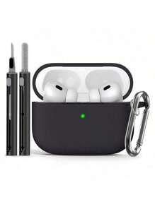 Case Compatible With Apple Airp Ods Pro Case Earphone Accessories Wireless Bluetooth Headset Silicone Air Pod Pro Cover With Cleaner Kit