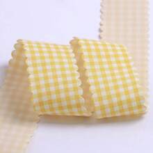 Wavy Edge Plaid Ribbon For DIY Bow Baking Flowers Clothing Decoration Ribbon - Multicolor - View 22