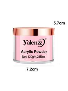 120g farbiges Acrylpulver, professionelles gefärbtes Acrylnagelpulver Polymer, geeignet für französische Nagelkunst, DIY Nagelextension, 3D-Gravur, haltbar ohne Nagellichter