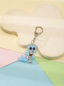 1 Pc Acrylic Cartoon Cute Dandy'S World Purple Video Game Theme Keychain Pendant Backpack Ornament/Bag Accessories/School Bag Accessories/Purse Pendant/Friend's Gifts Car Accessories Bag Charm Backpack For School - Multicolor - View 21