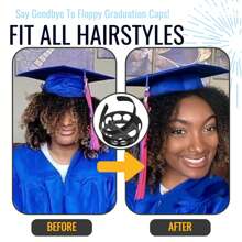 Adjustable Graduation Cap Holder, Graduation Cap Insert, Unisex, Graduation Headband, Suitable For Various Hairstyles, Straight Hair, Fluffy Hair, Fixes Your Graduation Cap And Hairstyle, Graduation Gift