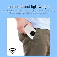 Unlocked 4G/5G LTE USB Router – 300Mbps Mobile WiFi Dongle With 3650mAh Battery (SIM Required) - White - View 1