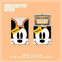 Disney Mickey Stitch Plastic Cigarette Box Creative Personalized Storage Cartoon 20 Pack Thick High Beauty Gift For Boyfriend