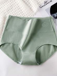 4条装女士高腰纯棉透气全包三角内裤