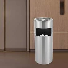 SENDERPICK Stainless Steel Trash Bin With Removable Inner Bin Waste Bin Stainless Steel Trash Bin - Silver - View 4