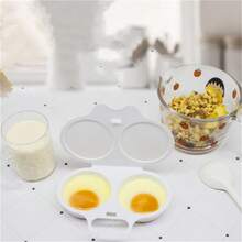1pc Microwave Egg Boiler, Poached Egg Maker, Egg Steamer Mould