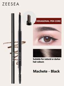 Zeesea 3D Smart Eyebrow Pencil Double Head Waterproof Sweatproof Long Lasting No Colour Removal Extremely Fine Tip Wild Eyebrow Beginner Female