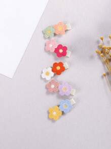 2pcs Cute Fabric Sunflower Hair Clips, Handmade Floral Bangs Hair Accessories, Sweet & Stylish Side Clips