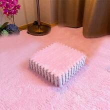 6/12 szt. zmywalnych pluszowych mat układanek, dywan do sypialni, pokoju w akademiku, salonu, kuchni, łazienki