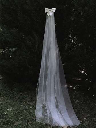 Tocado de novia con velo de mariposa blanca, decoración de doble capa con perlas, accesorio para sesión de fotos, compromiso, registro de boda