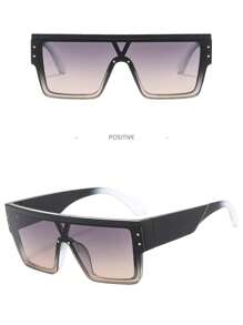 1pc Men's Fashionable Multi-Color Street Style Outdoor Sunglasses, Summer