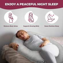 Pregnant Women's Pillow, Full Body Pillow-Detachable Pillowcase Extra Large Size-Sleeping Pregnant Women's Pillow-Adult Body Pillow, Pregnant Women's Pillow And Essential For Pregnancy