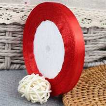 10 sztuk/1 opakowanie Kolorowa satynowa wstążka, 25 jardów/1 cm (0,39 cala) szerokości, wstążka do rękodzieła DIY, pakowanie prezentów, impreza, wesele, dekoracja świąteczna, kokarda - Wielokolorowe - Zobacz 18