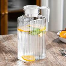 1 pieza Botella multifuncional resistente al calor y al frío - Recipiente de almacenamiento para bebidas calientes o frías, jarra de refrigerador, contenedor de jugo, botella de agua, jarra de té frío o jarra de leche, apta para cocina, restaurante, campamento al aire libre.