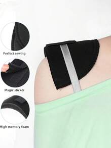 2/4 piezas Hombreras unisex, que al mismo tiempo alivian el dolor de la bandolera, el colapso del hombro y la caída del hombro, almohadillas para el hombro de ángulo recto autoadhesivas y sin costuras, unisex, adecuadas para una variedad de estilos de ropa, cubiertas de cinturón de seguridad, hombreras, accesorios del hogar, accesorios de viaje, accesorios de hombreras, muebles del hogar, cuidado personal