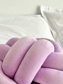 1pc Plain Versatile Dual Strand Octagon Decorative Throw Pillow, Suitable For Sofa, Coffee Table, Bedroom Bedside - Purple - View 6