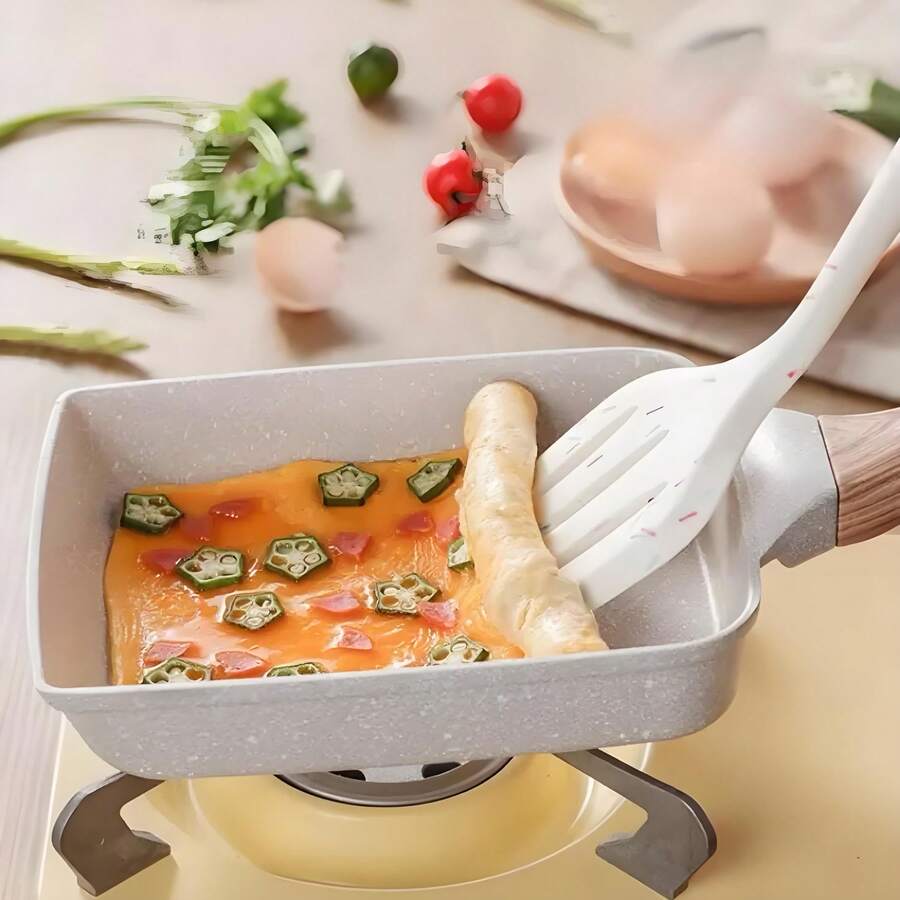 Japanese Tamagoyaki Pan – Non-Stick Mini Frying Pan For Eggs, Breakfast, And Omelets, Durable & Easy To Clean - Beige - View 1