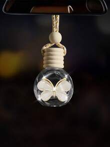 1 件汽车吊饰金属蝴蝶香水瓶空瓶汽车后视镜吊饰 - 均碼 - 查看 8