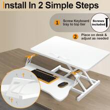 Standing Desk Converter 32 Inch Height Adjustable Sit To Stand Up Desk Tabletop Dual Monitor And Laptop Workstation