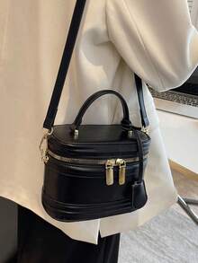 Fashion Versatile Solid Color Mini Handbag