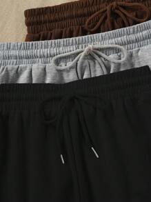 3 Pezzi Pantaloncini Sportivi, leggermente elastici, adatti per l'uso estivo, adatti per attività all'aperto, sport, viaggi, passeggiate in città e altre occasioni, comodi e facili da abbinare, pantaloncini sportivi da esterno, pantaloncini sportivi da donna, pantaloncini sportivi, pantaloncini casual sportivi, pantaloncini estivi, 3 pezzi pantaloncini