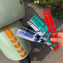 AD 1pc Motorcycle Sticker, Reflective Stripe Decals, Arrows Design, Waterproof Material - one-size - View 3