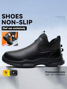 Chef Shoes For Both Men And Women, Anti-Slip And Waterproof, Kitchen Specific Oil-Resistant Shoes, Wear-Resistant, Hotel Kitchen, Food Factory, Hospital Work Shoes