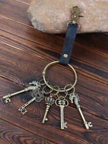 1PC Medieval Keychain Medieval Belt Cool Key Holder Renaissance Viking Faire LARP Santa's Magic Key Christmas Cosplay Prop - A - View 11