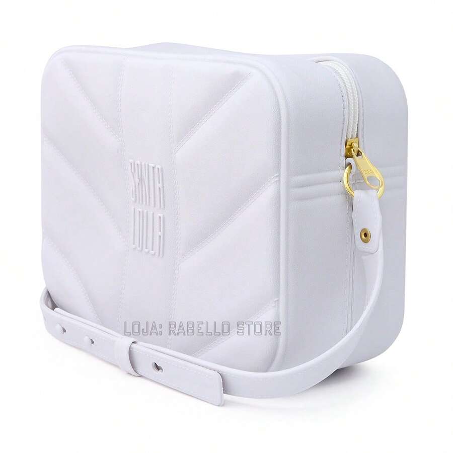 Santa Lolla Women's Crossbody Shoulder Bag And Wallet Kit With Rubberized Lining - 白色 - 查看 1