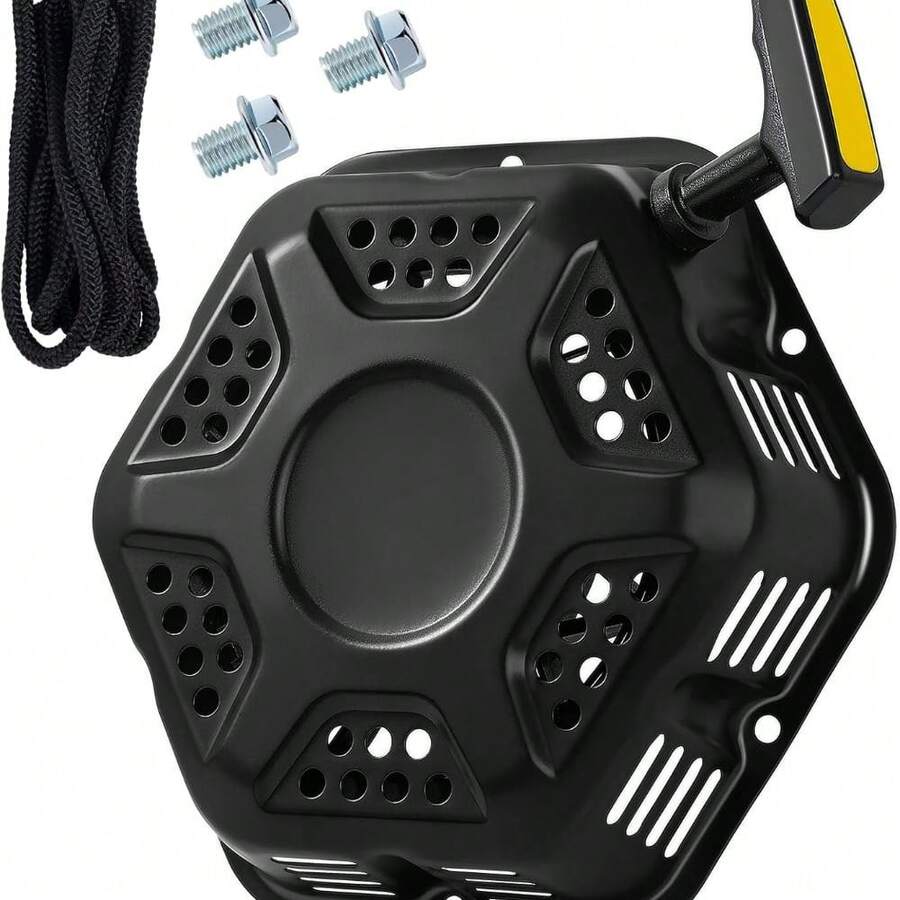 Ensamblaje de arranque de tracción para motor Champion de 196cc, 208cc, 212cc, 224cc, 3000 W, 3500 W, 4000 W, 4500 W, 5.5 hp, 6.5 hp, repuesto del cordón de arranque del arrancador de retroceso para generador CPE, bomba de agua, lavadora a presión - 212cc/224cc (Nuevo) - Ver 1