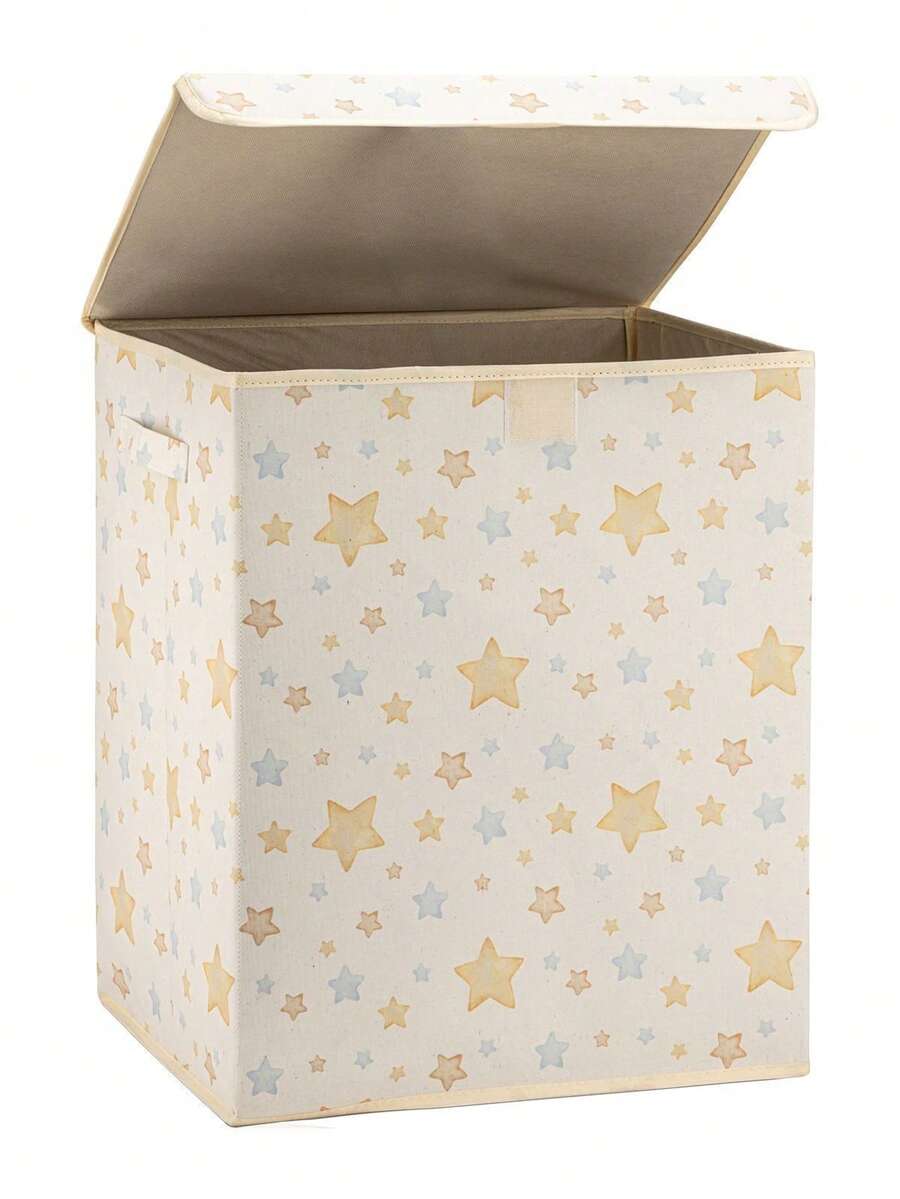 1PC 40X50X30 Star Large Lidded Box Toy Basket - Laundry Basket - Bathroom Organizer - Storage Organizer - Storage Box - Multicolor - View 1