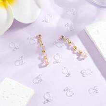 20 Stücke Harz transparent Clip-On Ohrringe Konverter Ohrringe Set Komponenten für DIY Nicht-Pierced Ohrringe