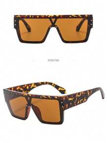 1pc Men's Fashionable Multi-Color Street Style Outdoor Sunglasses, Summer