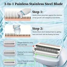 2-In-1 Women's Electric Shaver - Wet And Dry Hair Removal, Long Distance 800mAh, Suitable For Face, Legs, Underarms, And Eyebrows - Portable Bikini Trimmer, Rechargeable Wireless, Gentle And Effective Shaving, Bikini Trimmer | Modern Aesthetics | Durable Battery, Shaving Equipment