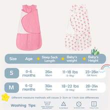 Baby Sleeping Bag Wrap 1.0 TOG Baby Wearable Blanket Newborn Sleeping Bag Swaddle For Newborn Infant Boy Girl 0-12 Months