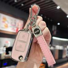 Key Fob Shell Case Cover For VW Jetta Passat Beetle Rabbit GTI CC EOS Amarok Golf 4 5 6 MK4 Polo MK7 Smart Key Protector Holder Car Accessories Bag Charm