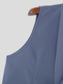 INCERUN Men Buttons Sleeveless Vest Tank Tops Long Pants Zipper Trousers Summer Casual 2PCS Sets Suits - 藍色 - 查看 7